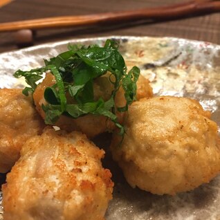 ふわふわふわ☆豆腐とレンコン入り、鶏団子フライ☆